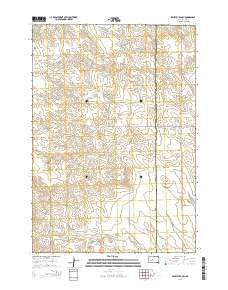 Bentley Ranch South Dakota Current topographic map, 1:24000 scale, 7.5 X 7.5 Minute, Year 2015