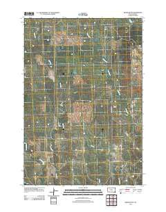 Bessie Butte South Dakota Historical topographic map, 1:24000 scale, 7.5 X 7.5 Minute, Year 2012