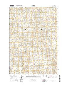 Bessie Butte South Dakota Current topographic map, 1:24000 scale, 7.5 X 7.5 Minute, Year 2015
