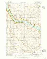 Big Stone Lake Minnesota Historical topographic map, 1:62500 scale, 15 X 15 Minute, Year 1954
