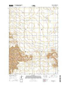 Bijou Hills South Dakota Current topographic map, 1:24000 scale, 7.5 X 7.5 Minute, Year 2015