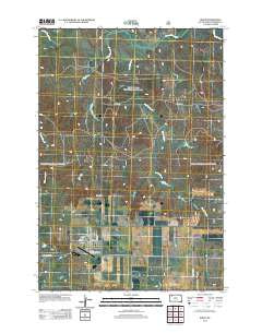 Bison South Dakota Historical topographic map, 1:24000 scale, 7.5 X 7.5 Minute, Year 2012