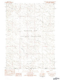 Black Banks Creek West South Dakota Historical topographic map, 1:25000 scale, 7.5 X 7.5 Minute, Year 1982