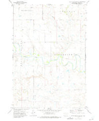 Black Horse Butte NE South Dakota Historical topographic map, 1:24000 scale, 7.5 X 7.5 Minute, Year 1972