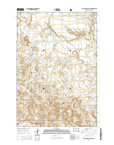 Black Horse Butte NW South Dakota Current topographic map, 1:24000 scale, 7.5 X 7.5 Minute, Year 2015