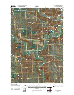 Black Horse NE South Dakota Historical topographic map, 1:24000 scale, 7.5 X 7.5 Minute, Year 2012