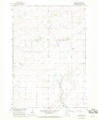 Blunt NW South Dakota Historical topographic map, 1:24000 scale, 7.5 X 7.5 Minute, Year 1967