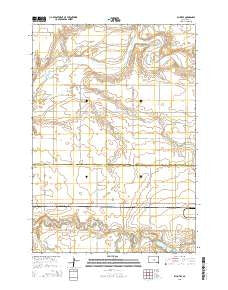 Blunt SE South Dakota Current topographic map, 1:24000 scale, 7.5 X 7.5 Minute, Year 2015