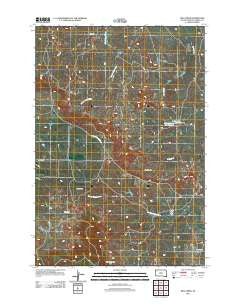 Bog Creek South Dakota Historical topographic map, 1:24000 scale, 7.5 X 7.5 Minute, Year 2012