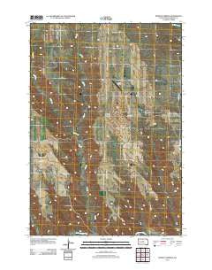 Boneita Springs South Dakota Historical topographic map, 1:24000 scale, 7.5 X 7.5 Minute, Year 2012