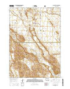 Bouquet Table South Dakota Current topographic map, 1:24000 scale, 7.5 X 7.5 Minute, Year 2015