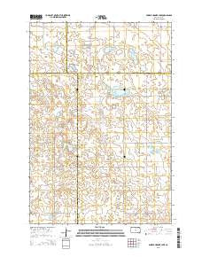 Bowdle-Hosmer Lake South Dakota Current topographic map, 1:24000 scale, 7.5 X 7.5 Minute, Year 2015