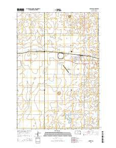 Bowdle South Dakota Current topographic map, 1:24000 scale, 7.5 X 7.5 Minute, Year 2015