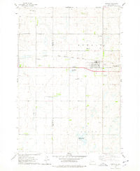 Bowdle South Dakota Historical topographic map, 1:24000 scale, 7.5 X 7.5 Minute, Year 1974