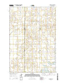 Bowdle SW South Dakota Current topographic map, 1:24000 scale, 7.5 X 7.5 Minute, Year 2015