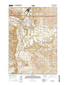 Brandon South Dakota Current topographic map, 1:24000 scale, 7.5 X 7.5 Minute, Year 2015