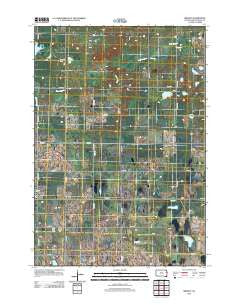 Brandt South Dakota Historical topographic map, 1:24000 scale, 7.5 X 7.5 Minute, Year 2012