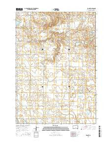 Brandt South Dakota Current topographic map, 1:24000 scale, 7.5 X 7.5 Minute, Year 2015