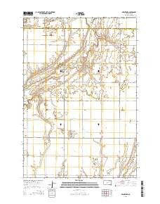 Brentford South Dakota Current topographic map, 1:24000 scale, 7.5 X 7.5 Minute, Year 2015