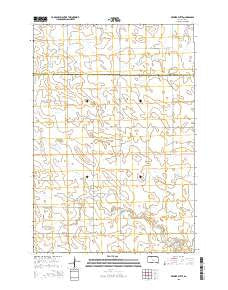 Brewer Butte South Dakota Current topographic map, 1:24000 scale, 7.5 X 7.5 Minute, Year 2015