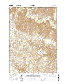 Bridger NE South Dakota Current topographic map, 1:24000 scale, 7.5 X 7.5 Minute, Year 2015