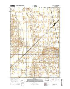 Britton West South Dakota Current topographic map, 1:24000 scale, 7.5 X 7.5 Minute, Year 2015