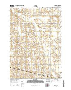 Broadland South Dakota Current topographic map, 1:24000 scale, 7.5 X 7.5 Minute, Year 2015