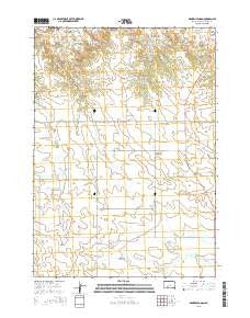 Broken Leg Dam South Dakota Current topographic map, 1:24000 scale, 7.5 X 7.5 Minute, Year 2015
