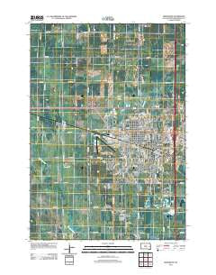 Brookings South Dakota Historical topographic map, 1:24000 scale, 7.5 X 7.5 Minute, Year 2012
