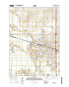 Brookings South Dakota Current topographic map, 1:24000 scale, 7.5 X 7.5 Minute, Year 2015