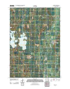 Bruce South Dakota Historical topographic map, 1:24000 scale, 7.5 X 7.5 Minute, Year 2012