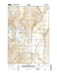 Bruce South Dakota Current topographic map, 1:24000 scale, 7.5 X 7.5 Minute, Year 2015