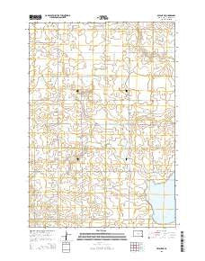 Bryant NE South Dakota Current topographic map, 1:24000 scale, 7.5 X 7.5 Minute, Year 2015