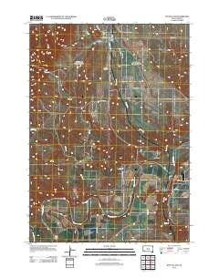 Buffalo Gap South Dakota Historical topographic map, 1:24000 scale, 7.5 X 7.5 Minute, Year 2012