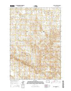 Bull Run Creek South Dakota Current topographic map, 1:24000 scale, 7.5 X 7.5 Minute, Year 2015