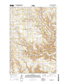 Bullhead SW South Dakota Current topographic map, 1:24000 scale, 7.5 X 7.5 Minute, Year 2015