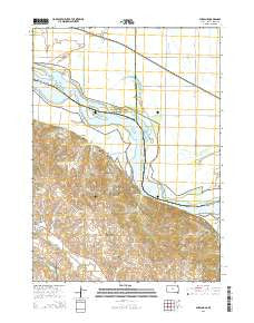 Burbank South Dakota Current topographic map, 1:24000 scale, 7.5 X 7.5 Minute, Year 2015