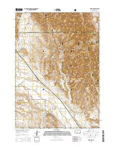 Burdock South Dakota Current topographic map, 1:24000 scale, 7.5 X 7.5 Minute, Year 2015