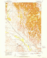 Burdock South Dakota Historical topographic map, 1:24000 scale, 7.5 X 7.5 Minute, Year 1950
