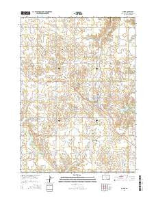 Burke South Dakota Current topographic map, 1:24000 scale, 7.5 X 7.5 Minute, Year 2015