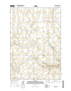 Burkmere South Dakota Current topographic map, 1:24000 scale, 7.5 X 7.5 Minute, Year 2015