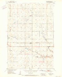 Burkmere South Dakota Historical topographic map, 1:24000 scale, 7.5 X 7.5 Minute, Year 1952