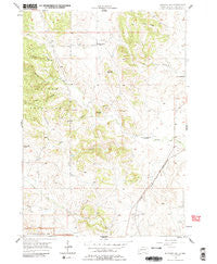 Butcher Hill South Dakota Historical topographic map, 1:24000 scale, 7.5 X 7.5 Minute, Year 1957