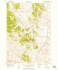 Butcher Hill South Dakota Historical topographic map, 1:24000 scale, 7.5 X 7.5 Minute, Year 1957