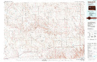 Camp Creek South Dakota Historical topographic map, 1:100000 scale, 30 X 60 Minute, Year 1984