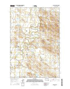 Camp Crook South Dakota Current topographic map, 1:24000 scale, 7.5 X 7.5 Minute, Year 2015