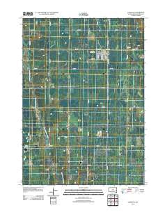 Canistota South Dakota Historical topographic map, 1:24000 scale, 7.5 X 7.5 Minute, Year 2012