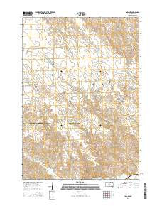 Capa NW South Dakota Current topographic map, 1:24000 scale, 7.5 X 7.5 Minute, Year 2015