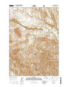 Caputa South Dakota Current topographic map, 1:24000 scale, 7.5 X 7.5 Minute, Year 2015