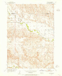 Caputa SW South Dakota Historical topographic map, 1:24000 scale, 7.5 X 7.5 Minute, Year 1953